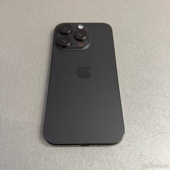 iPhone 15 Pro 256GB černý, pěkný stav, 12 měsíců záruka