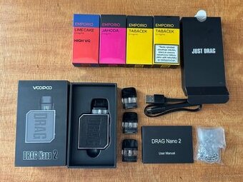 VooPoo Drag Nano 2 Pod Kit (800mAh) - Classic BLACK