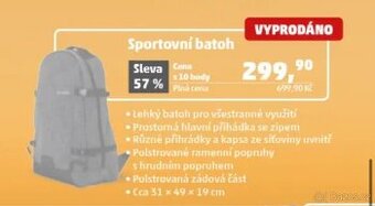 Batoh, nákupní taška a dvě tašky přes rameno