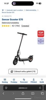 Elektrokoloběžka SENCOR scooter S70