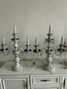 Přejimane sklo svicen lampa