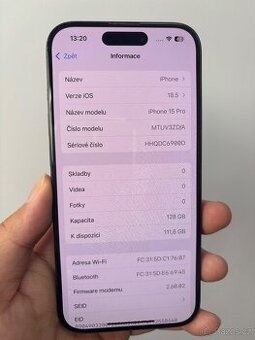iPhone 15 Pro 128Gb, baterie 89%