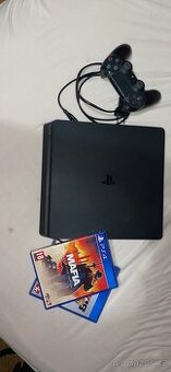 PS4 slim 500GB + hry zdarma (nba 2k, mafia)