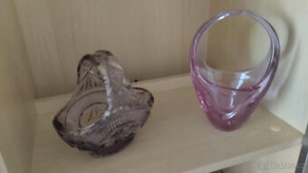 RETRO KOŠÍČEK HUTNÍ SKLO - 2 DRUHY