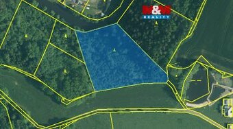 Prodej lesa, 9271 m², Římov - Branišovice - 1