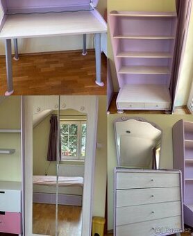 Dívčí Nábytek | Dětský pokoj ložnice | Komoda Ložnice stůl