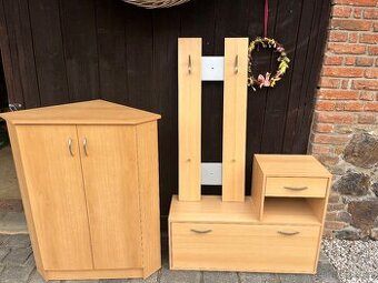 Skříňka+botník+věšák