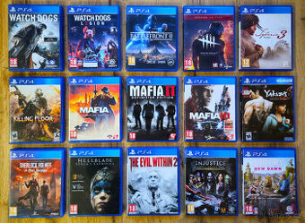 Hry na PS4 - jako nové, zajímavé kousky
