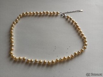 perlový náhrdelník 45cm+prodloužení (nový)