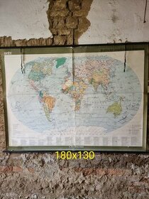 Školní mapa svět 180x130 - 1