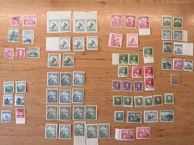 Poštovní známky 1. republika Československo + protektorát