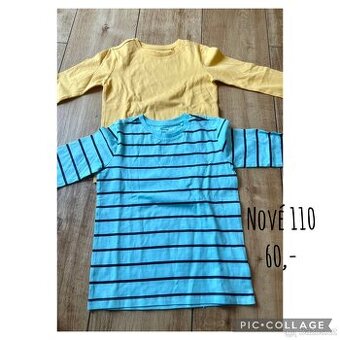 2x nové chlapecke tričko 110