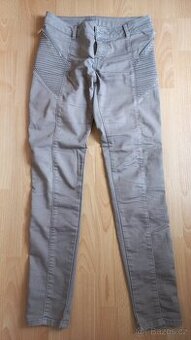 Světle hnědé elastické kalhoty zn. Orsay vel. 38