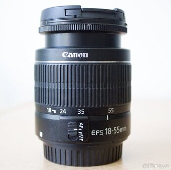 Canon EFS 18-55mm macro 0.25m/0.8ft.