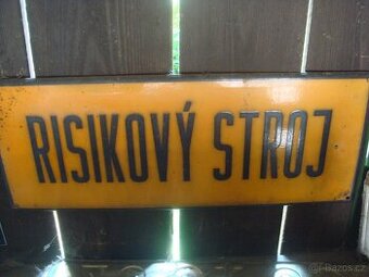 smaltovaná cedule