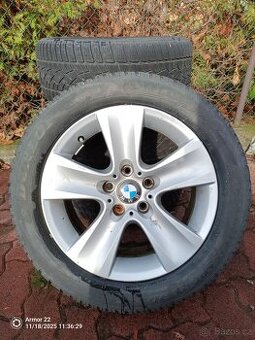 ALU kola BMW obuté na zimních pneu
