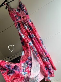 Dlouhé šaty s rozparkem XS-M, nové 🌺