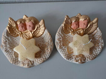 Keramické vánoční svícny