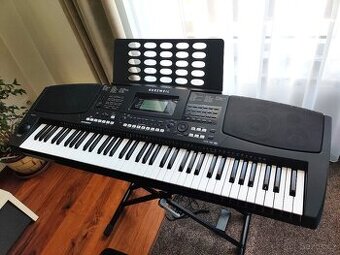 Kurzweil KP300X + K&M 18997 Al stojan + Bespeco SG8EX židle