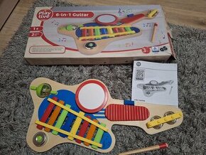 Dřevěny hudební nástroj 6v1- novy + další nové hračky