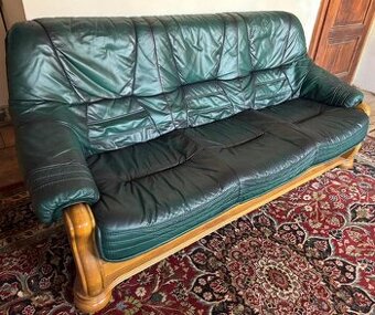 Rustikální kožená sedačka,6083 - 1