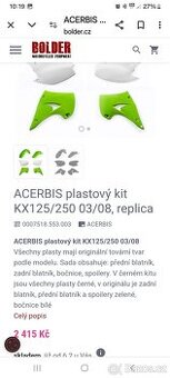 Spojlery KX 250 2003 prsíčka - 1