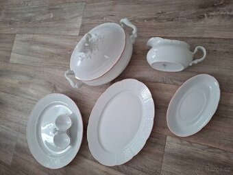 Porcelánová servírovací sada Czechoslovakia 5ks