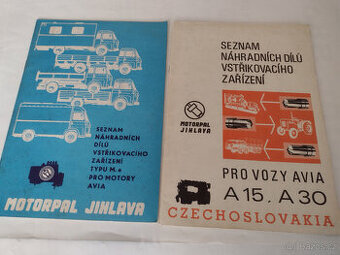 AVIA, SEZNAMY ND VSTŘIKOVACÍHO ZAŘÍZENÍ
