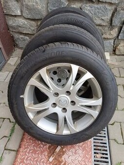 4x originál disky na Mazda 6 (z toho 2 pneumatiky Bridgeston