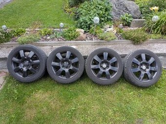 Alu kola Borbet 16" 5x100 s letními pneu 215/45 R16 (VW Pol