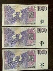 Bankovky 20 - 5000 Kč, 1993 - 2007