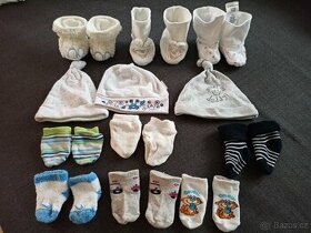 Čepičky, ponožky a rukavičky