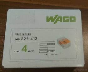 WAGO svorka typ 221-412 (2 x 4 mm).