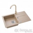 GRANITOVÝ KUCHYŇSKÝ DŘEZ ALVEUS CORTINA 110 + BATERIE/BÉŽOVÁ