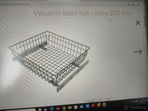 Výsuvný šatní koš Wirelli barva antracit - 1