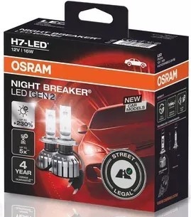 Legální LED žárovky OSRAM Night Breaker H7 LED Gen2