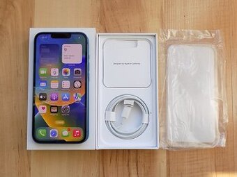 APPLE iPhone 13 128GB Blue - ZÁRUKA - TOP STAV