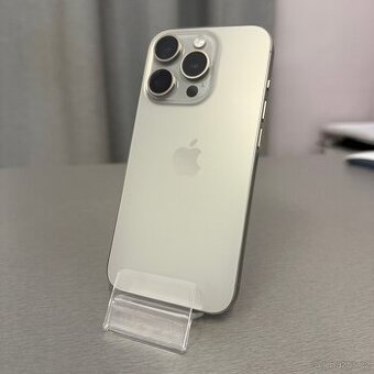 iPhone 15 Pro 128GB, pěkný stav, 12 měsíců záruka