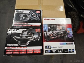 Rádio Pioneer MVH-S320BT + repro