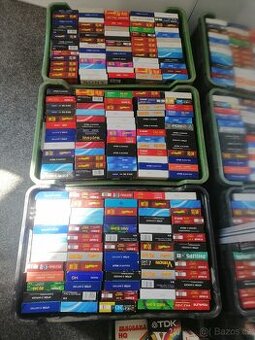 VHS kazety nahrávané z TV