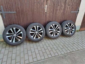 VW Touran II, originál ALU kola Dublin s pneu 205/60R16
