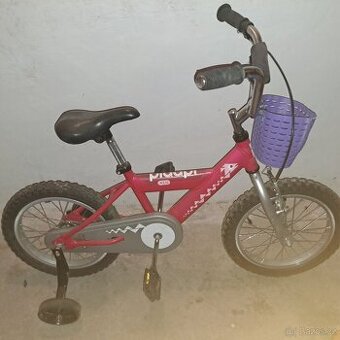 Dětské Alu kolo 16" a kolečky