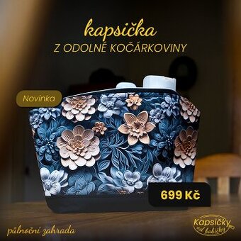 ⚫️ Kapsička z kočárkoviny – Půlnoční zahrada - 1