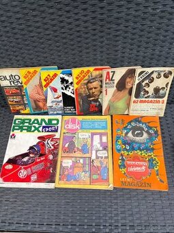 Retro časopisy 70. léta – AZ magazín, Grand Prix, Disk, Auto