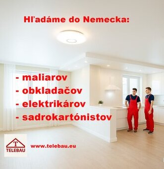 Nemecko - sadrokartónisti, obkladači, maliari a elektrikári