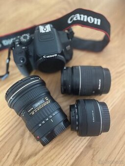 Canon EOS 700D set – 3 objektivy (Tokina 11–16, Canon 50mm,