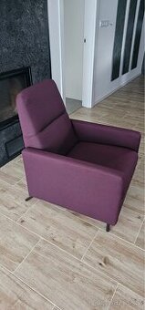 Vínové rozkládací křeslo IKEA GISTAD