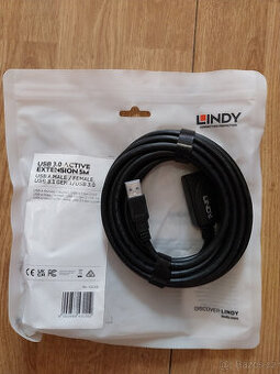 PRODLUŽOVACÍ KABEL USB A 3.0 MALE/FEMALE 5metrů