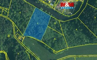 Prodej lesa, 6543 m², Římov - Branišovice - 1