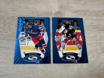 Hokejové karty Hašek a Gretzky